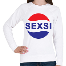 PRINTFASHION Sexsi - Női pulóver - Fehér női pulóver, kardigán