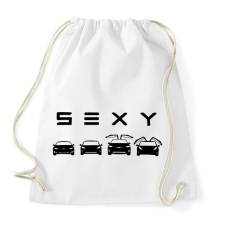 PRINTFASHION Sexy Tesla - Sportzsák, Tornazsák - Fehér tornazsák