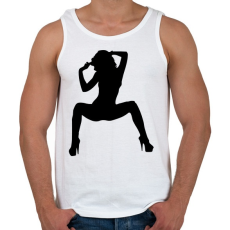 PRINTFASHION sexy woman.9 - Férfi atléta - Fehér