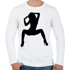 PRINTFASHION sexy woman.9 - Férfi hosszú ujjú póló - Fehér férfi póló
