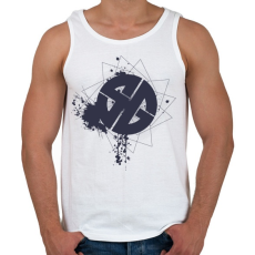 PRINTFASHION sgb1bk.png - Férfi atléta - Fehér