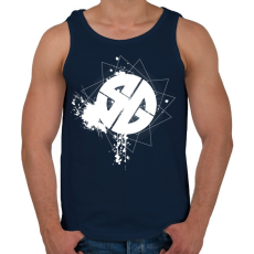 PRINTFASHION sgb1wh.png - Férfi atléta - Sötétkék