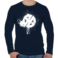 PRINTFASHION sgb1wh.png - Férfi hosszú ujjú póló - Sötétkék férfi póló