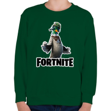 PRINTFASHION Sgt. Drake - fortnite - Gyerek pulóver - Sötétzöld gyerek pulóver, kardigán