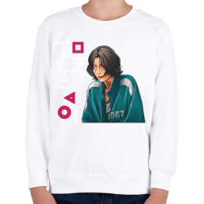 PRINTFASHION Sguid game - nyerd meg az életed 07 - Gyerek pulóver - Fehér gyerek pulóver, kardigán