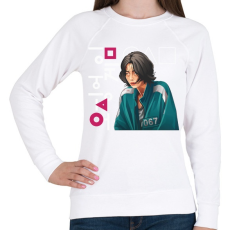 PRINTFASHION Sguid game - nyerd meg az életed 07 - Női pulóver - Fehér