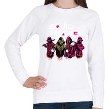 PRINTFASHION Sguid game - Nyerd meg az életed N9 - Női pulóver - Fehér női pulóver, kardigán