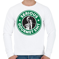 PRINTFASHION Sh*tbucks - Férfi pulóver - Fehér