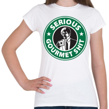 PRINTFASHION Sh*tbucks - Női póló - Fehér női póló