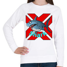 PRINTFASHION shark - Női pulóver - Fehér
