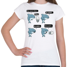 PRINTFASHION SharKAMEHAMEHAA..(B) - Női póló - Fehér női póló