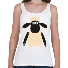 PRINTFASHION Shaun - Női atléta - Fehér női trikó