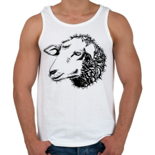 PRINTFASHION Sheep drawing - Férfi atléta - Fehér atléta, trikó