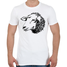 PRINTFASHION Sheep drawing - Férfi póló - Fehér férfi póló
