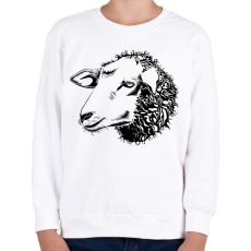 PRINTFASHION Sheep drawing - Gyerek pulóver - Fehér