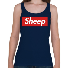 PRINTFASHION Sheep - Női atléta - Sötétkék női trikó