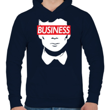 PRINTFASHION Shelby Business - Férfi kapucnis pulóver - Sötétkék férfi pulóver, kardigán