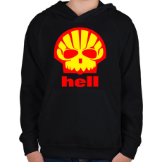 PRINTFASHION Shell - Gyerek kapucnis pulóver - Fekete