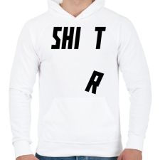 PRINTFASHION SHI T - Férfi kapucnis pulóver - Fehér férfi pulóver, kardigán