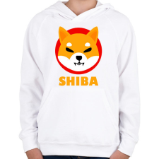 PRINTFASHION shiba02 - Gyerek kapucnis pulóver - Fehér gyerek pulóver, kardigán