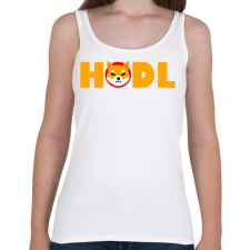 PRINTFASHION Shiba hodl - Női atléta - Fehér női trikó