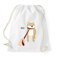 PRINTFASHION Shiba inu NEM sétál - Sportzsák, Tornazsák - Fehér tornazsák