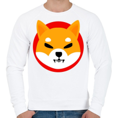 PRINTFASHION Shibacoin - Férfi pulóver - Fehér