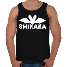 PRINTFASHION Shikaka - Férfi atléta - Fekete atléta, trikó