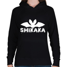 PRINTFASHION Shikaka - Női kapucnis pulóver - Fekete
