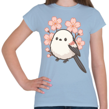 PRINTFASHION Shima Enaga - Női póló - Világoskék női póló