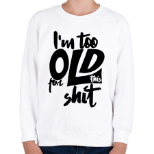 PRINTFASHION Shit 1 - Gyerek pulóver - Fehér gyerek pulóver, kardigán