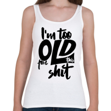PRINTFASHION Shit 1 - Női atléta - Fehér női trikó