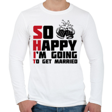 PRINTFASHION Shit - legénybúcsú - Férfi hosszú ujjú póló - Fehér