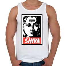 PRINTFASHION Shiva - Férfi atléta - Fehér