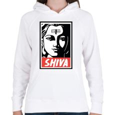 PRINTFASHION Shiva - Női kapucnis pulóver - Fehér