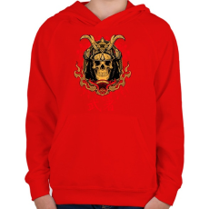PRINTFASHION Shogun - Gyerek kapucnis pulóver - Piros