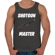 PRINTFASHION Shotgun Master - Fortnite (Fehér) - Férfi atléta - Sötétszürke atléta, trikó