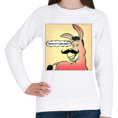 PRINTFASHION Shrek - szamár - Női pulóver - Fehér