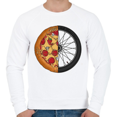 PRINTFASHION Sick riders crew - Férfi pulóver - Fehér