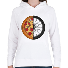 PRINTFASHION Sick riders crew - Női kapucnis pulóver - Fehér női pulóver, kardigán