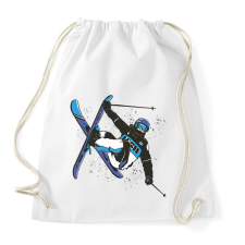 PRINTFASHION Síelés - Sportzsák, Tornazsák - Fehér tornazsák