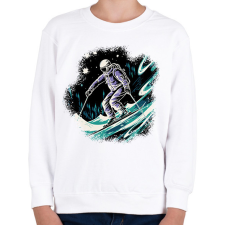 PRINTFASHION Síelő - Gyerek pulóver - Fehér gyerek pulóver, kardigán