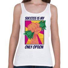 PRINTFASHION Siker az egyetlen opció - Női atléta - Fehér női trikó