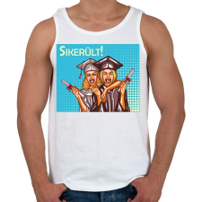 PRINTFASHION Sikerült - Popart - Férfi atléta - Fehér atléta, trikó