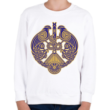 PRINTFASHION siklod címer 2 - Gyerek pulóver - Fehér gyerek pulóver, kardigán