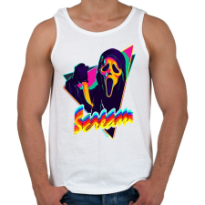 PRINTFASHION Sikoly - Férfi atléta - Fehér atléta, trikó