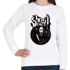 PRINTFASHION Sikoly - ghost face - Női pulóver - Fehér
