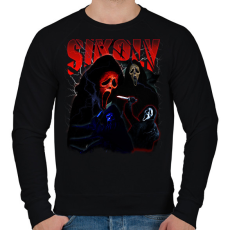 PRINTFASHION Sikoly - Scream - Férfi pulóver - Fekete