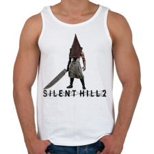 PRINTFASHION Silent hill 2 pyramid head - Férfi atléta - Fehér atléta, trikó