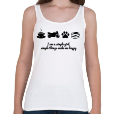 PRINTFASHION simlpe things - Női atléta - Fehér